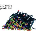 Sepetim 2x2 Metre Perde LED Işık - Çok Renkli