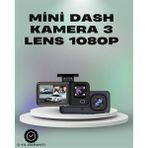 Sepetim 3 Kanallı Araç Kamerası – Full Hd 1080P Kayıt, 2” Ekran, Park Gözetimi Desteği - Kırmızı