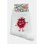 Sepetim Kolej Çorap 8X28-BEYAZ - Polyester