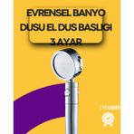 Sepetim Sağlam Metal Hortum Bağlantılı, 360° Hareketli Duş Başlığı - Çok Renkli