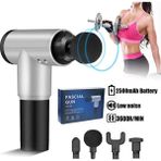 Sepetopia Fascial Gun RH-320 6 Kademe Hız Ayarlı, 4 Parça Başlıklı, USB Şarjlı, Masaj Tabanca Aleti (5