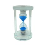 Sepetopia Küçük Cam Kum Saati Cam Standlı 5 Dakika Zamanlı = Çap: 5.8cm-Yükseklik: 9.8cm (5517) - Çok Renkli