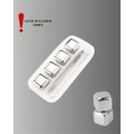 Sepetopia Yeniden Kullanılabilir 304 Çelik Metal Buz Küpleri 4'lü Set - Çok Renkli