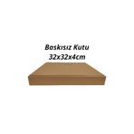 sepetra Baskısız Pizza Kutusu (32x32x4) 25 Adet Kutu Rengi 32 x 32 x 4 25'li Pide Kutusu