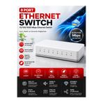 SepetteX 8 Port Ethernet Switch 10/100 Mbps RJ45 Network Switch LAN Ağ Çoğaltıcı Tak Çalıştır