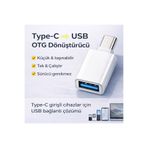 SepetteX Type-C → USB OTG Adaptör | Android Telefon ve Tablet Uyumlu çevirici dönüştürücü