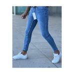 Ser Joven Erkek Açık Mavi Slim Fit Lazerli Likralı Jean Pantolon