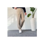 Ser Joven Erkek Bej Baggy Fit Pileli Kumaş Pantolon