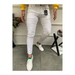 Ser Joven Erkek Beyaz Slim Fit Likralı Jean Pantolon