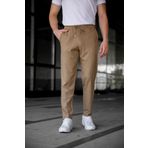 Ser Joven Erkek Camel Relaxed Fit Yandan Cepli Beli Lastikli Bağcıklı Jogger Pantolon