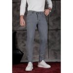 Ser Joven Erkek Füme Slim Fit Likralı Dar Paça Lazerli Kot Pantolon - 32