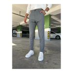 Ser Joven Erkek Füme Slim Fit Likralı Düz Kumaş Pantolon