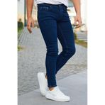 Ser Joven Erkek Lacivert Slim Fit Lazerli Likralı Jean Pantolon