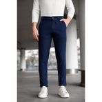Ser Joven Erkek Lacivert Slim Fit Likralı Düz Kumaş Pantolon
