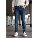 Ser Joven Erkek Mavi Slim Fit Lazerli Likralı Jean Pantolon