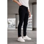 Ser Joven Erkek Siyah Slim Fit Lazerli Likralı Jean Pantolon