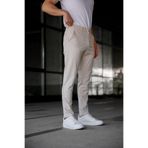 Ser Joven Erkek Slim Fit Bej Likralı Keten Pantolon