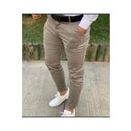 Ser Joven Erkek Slim Fit Bej Pamuklu Chino Pantolon