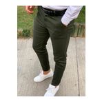 Ser Joven Erkek Slim Fit Haki Pamuklu Chino Pantolon