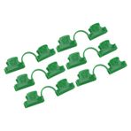 Sera Clamm Bitki Film Klipsi Toprak Sayfası Klipsi 50 PCS Sera Film Tüpü Güneş Gölgesi Için Ayarlanabilir Slip Olmayan Çift Kafa PE Plastik (16 mm)