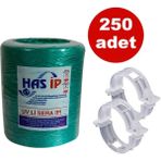 Sera Trend Has Sera Ipi ve Orijinal Bitki Klipsi Fide Bağlama Ipi 250 Adet Her Bitkiyle Uyumlu Şeffaf Bitki Klipsi - 1 Adet
