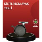 Serac Collection Sessiz Dönen Kilitli Mobilya Tekerleği 4 cm - SA002G-6ETX31 - Çok Renkli
