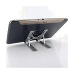 Seraç Mini Metal Stand Katlanabilir Çantada Taşınabilir Folding Alüminyum 8 Kademeli Telefon ve Tablet Standı 13 cm Mini Dizayn | RT008 Silver - Option-1 - 00-Siyah - Beyaz