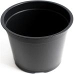 Serada Decor Plant Katı Plastik Çiçek Saksısı 10 Adet (14'lük) Üretim Saksısı Siyah