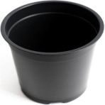 Serada Decor Plant Katı Plastik Çiçek Saksısı 15 Adet (14'lük) Üretim Saksısı Siyah