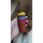 Serada Decor Plant Katı Plastik Sukulent Saksısı 15 Adet Sarı (5.5 Cm)