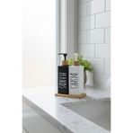 Seram Collection 2’li Cam Sıvı Sabunluk Seti 450 ml | Siyah-Beyaz Tasarım Mutfak & Banyo İçin Şık ve Dayanıklı Seti
