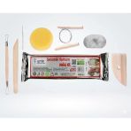 Seramik Başlangıç Seti 8 Parça Ve 1 Kg Beyaz Kil Hamuru