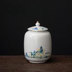 Seramik Çin Geleneksel Çiçekli Zencefil Kavanoz Vazo Mavi ve Beyaz Antika Porselen Vazo Çin Tarzı Kavanoz, C-w11.4xh16.6cm,C-w11.4xh16.6cm