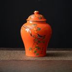 Seramik Çin Geleneksel Çiçekli Zencefil Kavanoz Vazo Mavi ve Beyaz Antika Porselen Vazo Çin Tarzı Kavanoz, J-w13.6xh19.7cm,J-w13.6xh19.7cm