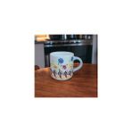 Seramik El Işçiliği Silindir Dantel Serisi Nescafe Fincanı Mug - 190 ml - Kahverengi