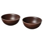 Seramik kase seti, kahverengi, 15 cm, 2 adet