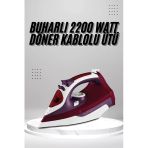 Seramik Tabanlı Kırmızı 2200 Watt Şok Buharlı Ütü Mir99865711