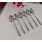 Seramikci 6'lı Çay Kaşığı Platin - Gold - Gümüş