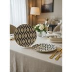 Seramikci Ikat 6 Lı Pasta Tabağı - 19 cm
