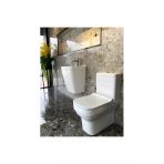Seramiksan Bold Kanalsız Beyaz Duvara Sıfır Klozet Takımı A091030h, Seramiksan Bold Duroplast Yavaş Kapak