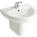 Seramiksan Natura Yarım Ayak Lavabo - Beyaz