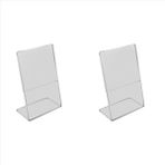 Seraphic 1 Akrilik Temiz Kart Tutucu Stand A4 Işaret Etiket Çerçevesi Masa Kartı Tutucuları 3mm Kartvizit Ekran Tutucu (2 Pc) (Yurt Dışından) - Kırtasiye Ürünleri