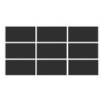 Serapool Relax Black & Black Porselen Doğal Porselen (1 m² - 33x66 cm)