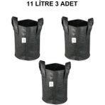 Serapot Kumaş Saksı 11 Litre 3 Adet