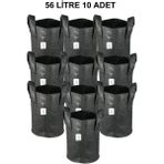 Serapot Kumaş Saksı 56 Litre 10 Adet