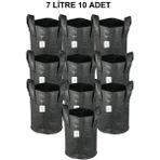 Serapot Kumaş Saksı 7 Litre 10 Adet
