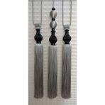 serART Black Line 3 lü set Fon perde Krruvaze perde tavan bağlama Bracol perde bağı