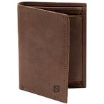 SERASAR | Deri Cüzdan Erkek [Vintage] | Hakiki Deri | Kahverengi | RFID Korumalı | 12 Kart Yuvası | Hediye Kutusu Dahil | Harika Hediye Fikri | Çanta Erkek | Deri Kese