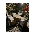 Sercangarden Rattan Bahçe Takımı Oturma Grubu 3'Lü Gri