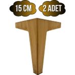 Serçe Düz 15CM Plastik Ayak Mobilya Masa ve Dolap AYAĞI(15CM)(MEŞE) - 15cm - 2 ADET